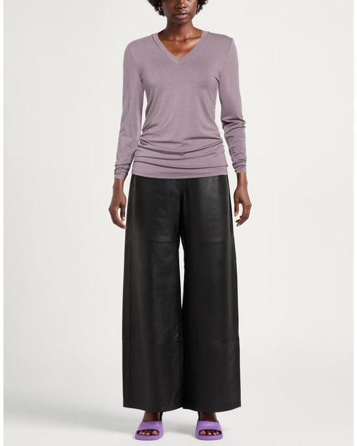 Alpha Studio Purple T-Shirt Viscose, Elastane