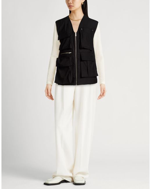 Erika Cavallini Semi Couture Black Vests