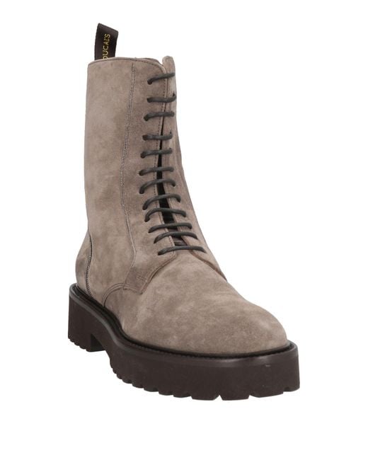 Doucal's Brown Taupe Ankle Boots Leather