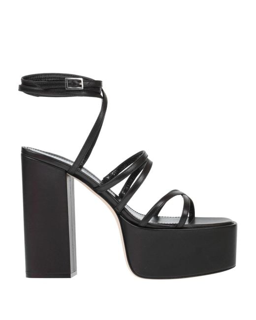 Paris Texas Black Sandals