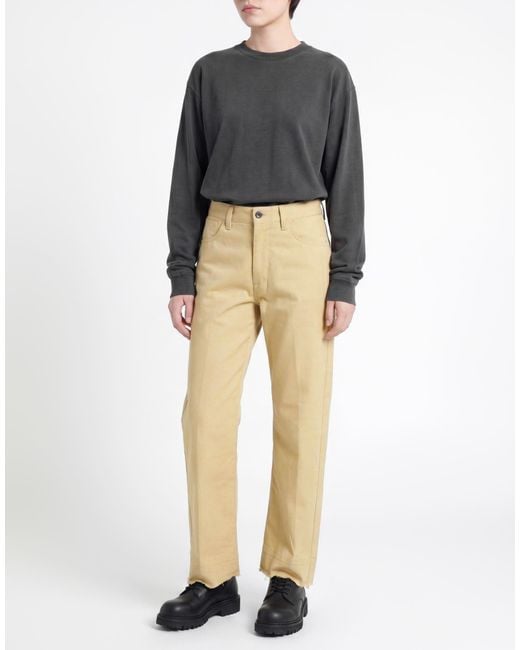 White Sand Natural Pants Cotton, Elastane
