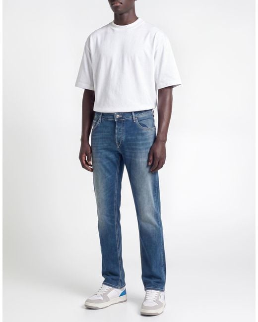 Hand Picked Blue Jeans Cotton, Elastane for men