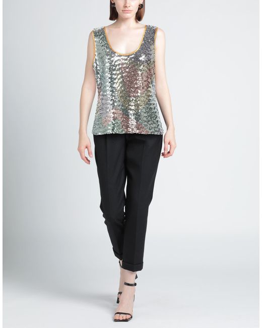 Nora Barth Gray Top Polystyrene, Viscose, Elastane