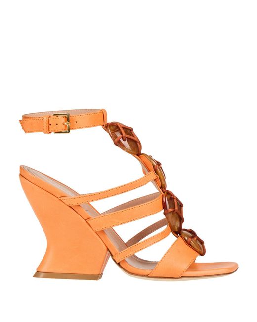 Alberta Ferretti Brown Sandals
