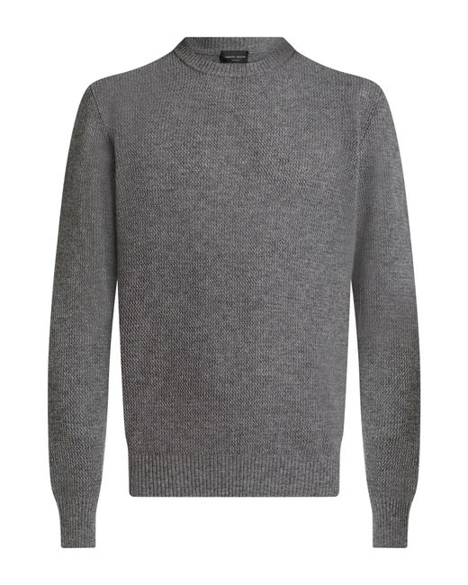 Roberto Collina Gray Sweater Wool, Cashmere for men