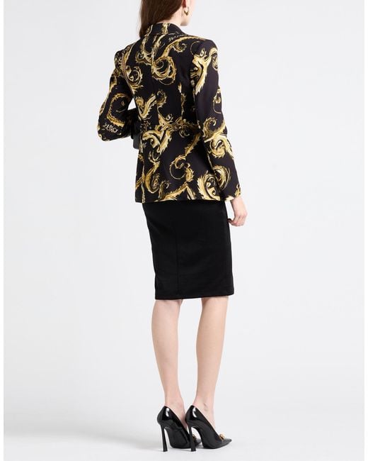 Versace Jeans Couture Black Blazer Polyester, Elastane
