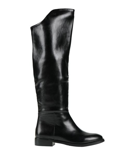 Laura Biagiotti Black Boot Rubber