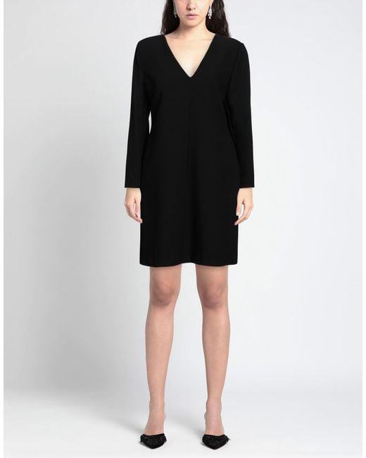 Hanita Black Mini Dress Polyester
