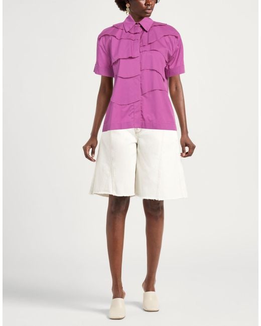 Jijil Pink Shirt Cotton, Polyamide, Elastane