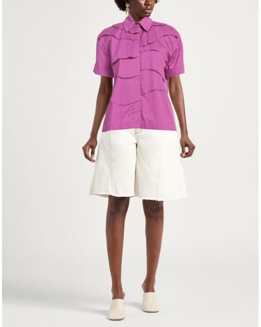 Jijil Pink Shirt Cotton, Polyamide, Elastane