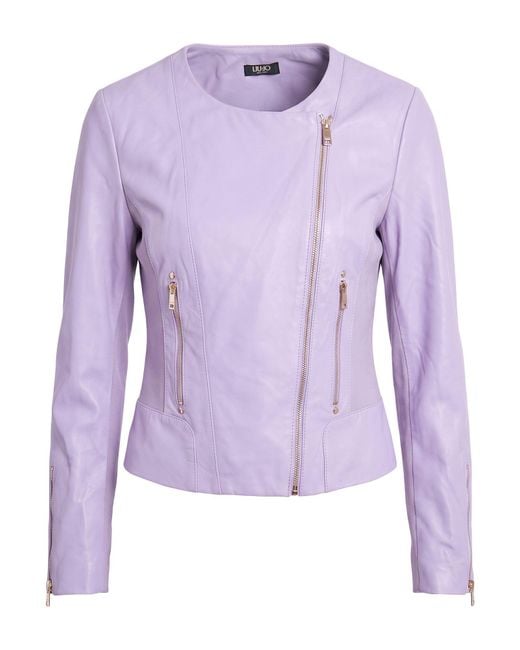 Liu Jo Purple Lilac Jacket Lambskin