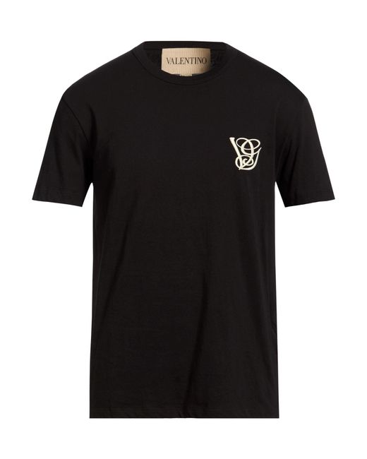 Valentino Garavani Black T-Shirt Cotton for men