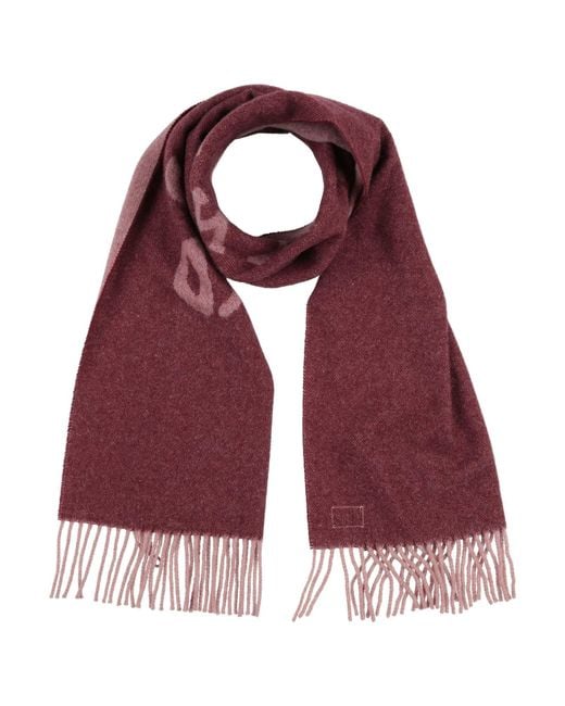 Rag & Bone Red Scarf Recycled Wool, Wool