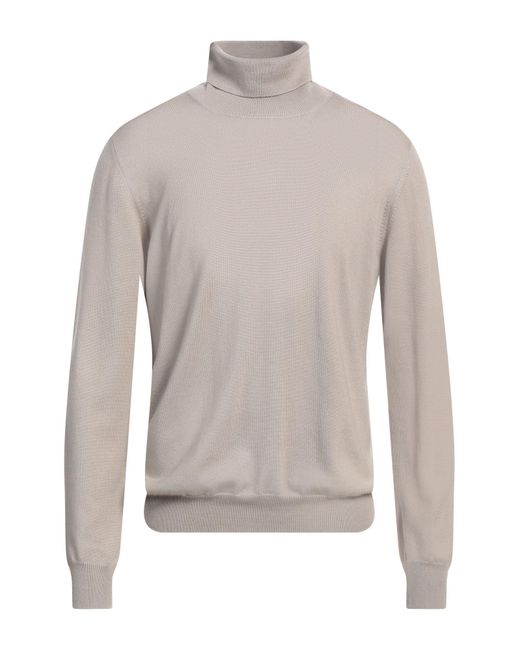 Gran Sasso Gray Turtleneck Virgin Wool for men