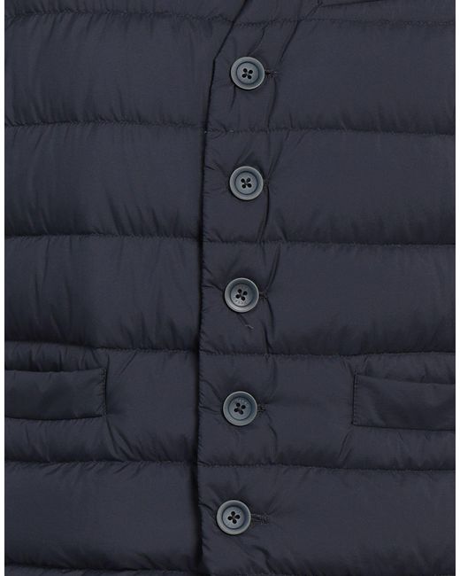 Herno Blue Midnight Vest Polyamide, Polyurethane Coated, Polyester for men