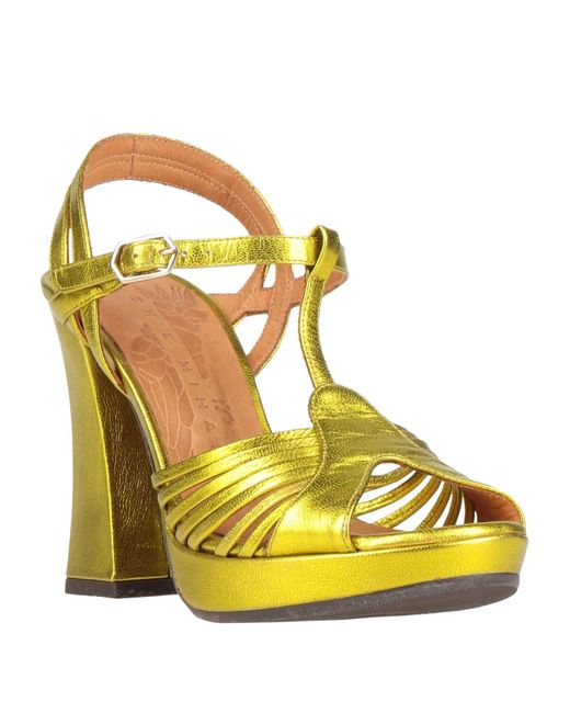 Chie Mihara Yellow Sandals Leather