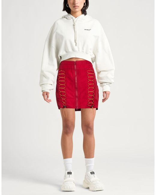 Brain Dead Red Mini Skirt