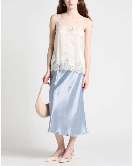 ERMANNO FIRENZE White Top Viscose, Cotton, Polyamide