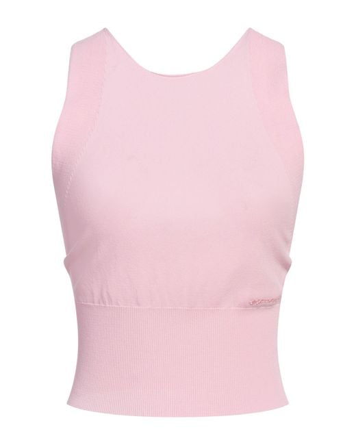 ERMANNO FIRENZE Pink Top Viscose, Polyamide