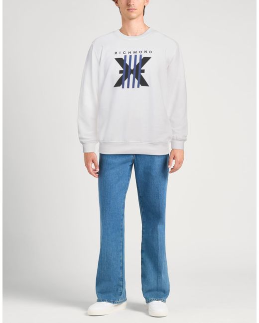 Richmond X White Sweatshirt Cotton, Polyester for men