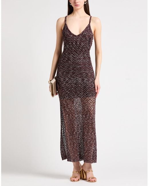 Missoni Purple Maxi-Kleid