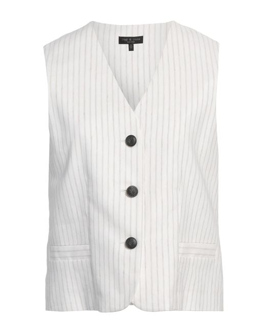 Rag & Bone White Waistcoat