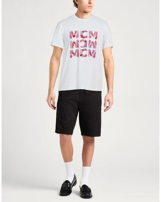 MCM White T-Shirt Cotton for men