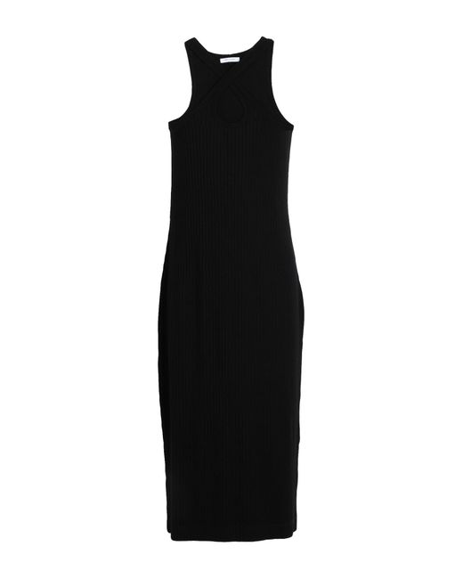 NINETY PERCENT Black Midi Dress