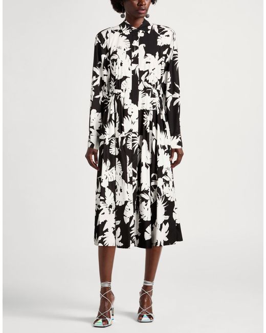 Max Mara White Midi Dress Cotton