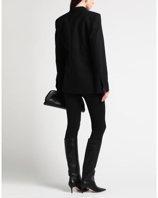 Nensi Dojaka Black Blazer Virgin Wool, Elastane