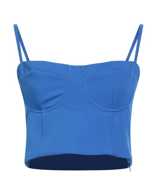 Haveone Blue Top Polyester, Elastane