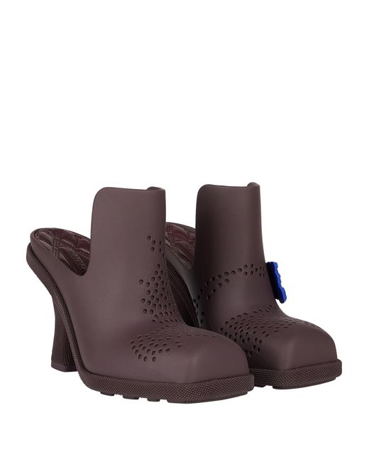 Burberry Purple Mules & Clogs Rubber