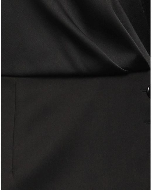 Nineminutes Black Mini Dress Polyester, Viscose, Elastane