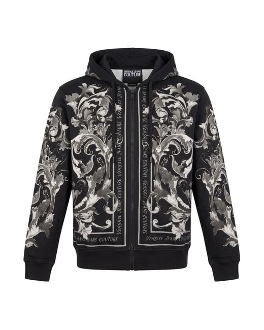 Versace Jeans Couture Black Sweatshirt Cotton for men