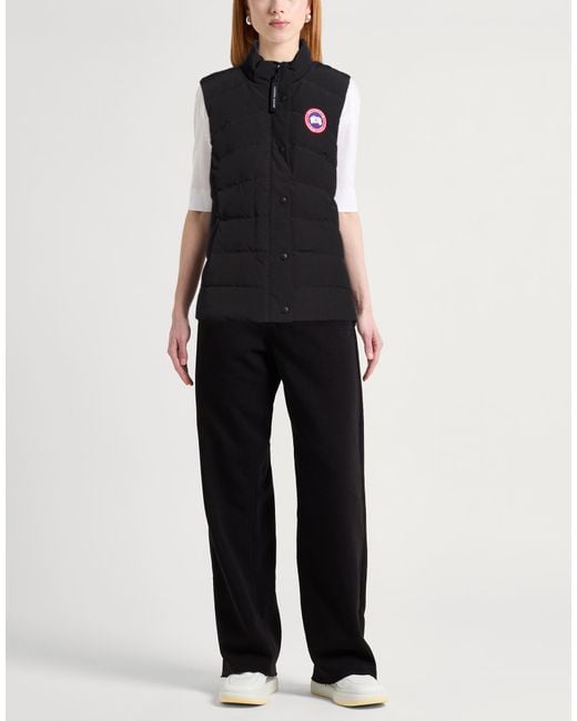 Canada Goose Black Vest Polyester, Cotton
