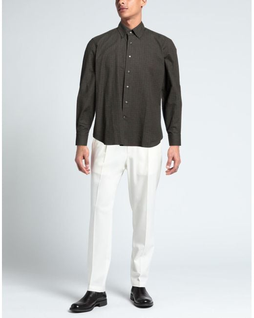 Alessandro Gherardi Gray Shirt Cotton for men