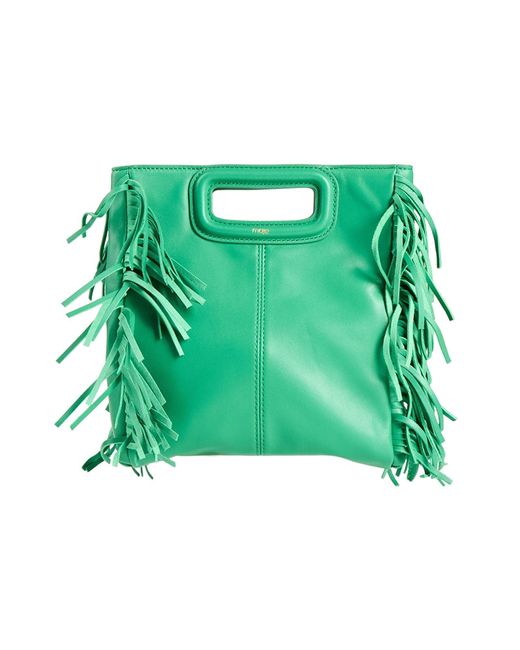 Maje Green Handbag Leather