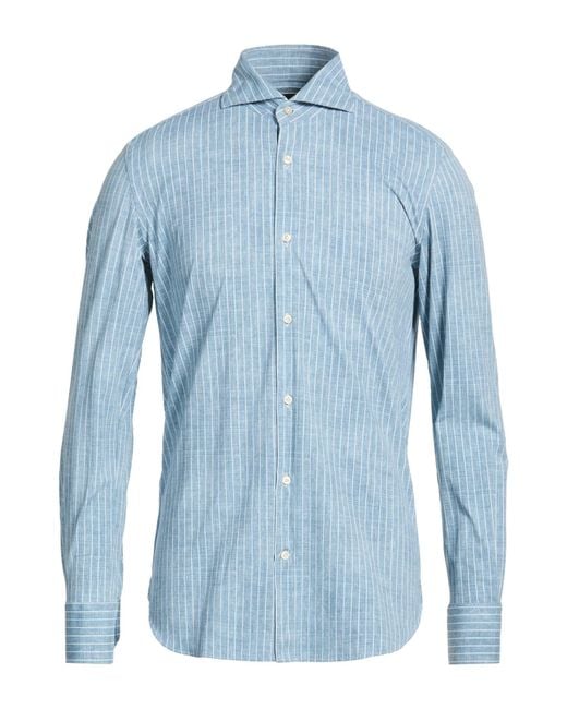 Colamarino Blue Slate Shirt Polyamide, Elastane for men