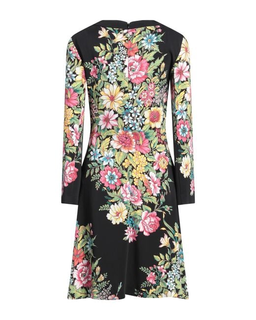 Etro Black Mini Dress Viscose, Elastane