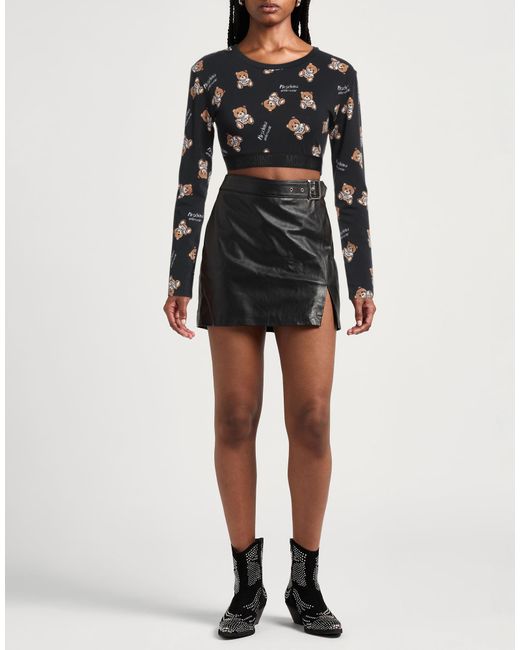 Moschino Black Top Cotton, Elastane