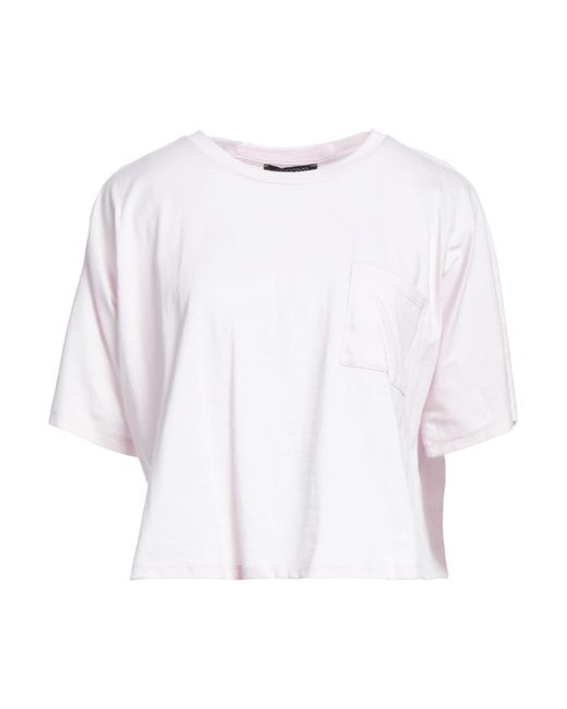 Aragona White Lilac T-Shirt Cotton