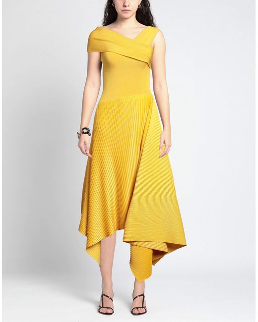 AZ FACTORY Yellow Midi Dress