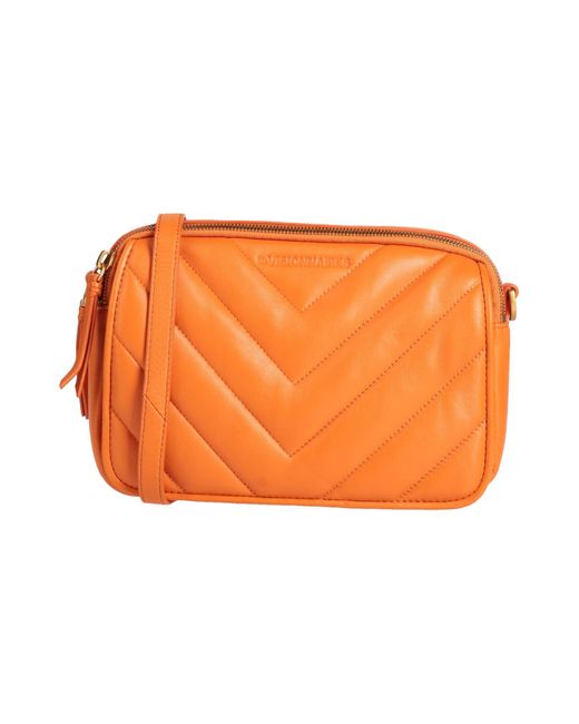 LES VISIONNAIRES Orange Handbag Lambskin