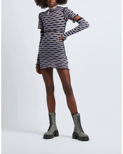 8 by YOOX Blue Short Dress