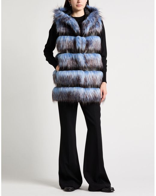 Cristinaeffe Blue Shearling- & Kunstfell