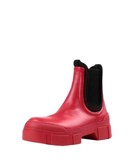 Vic Matié Red Ankle Boots