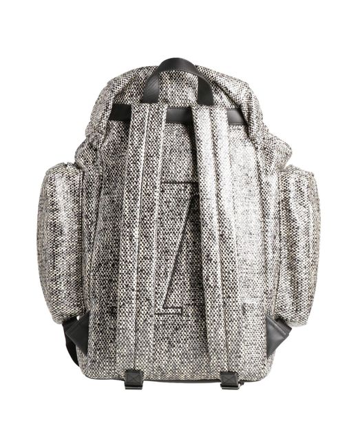 Emporio Armani Gray Backpack for men