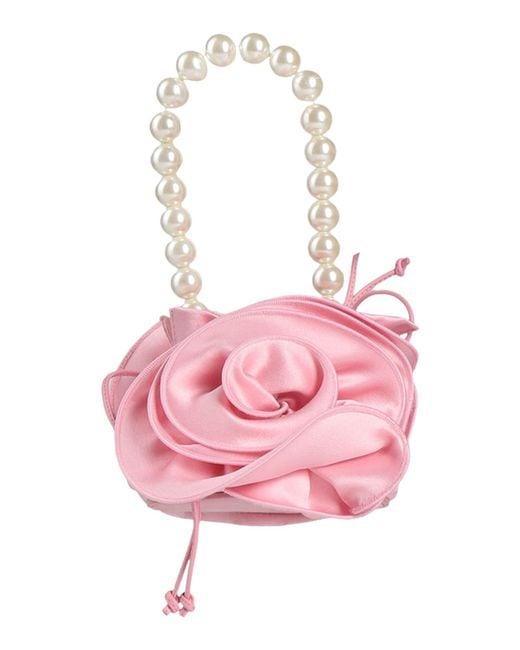 Magda Butrym Pink Handbag Textile Fibers