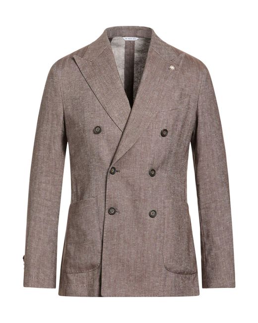 Manuel Ritz Brown Blazers for men