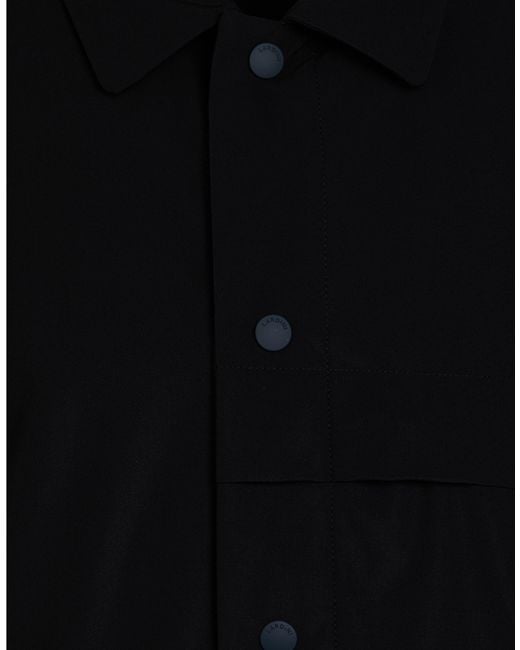 Lardini Black Shirt Polyamide, Elastane for men